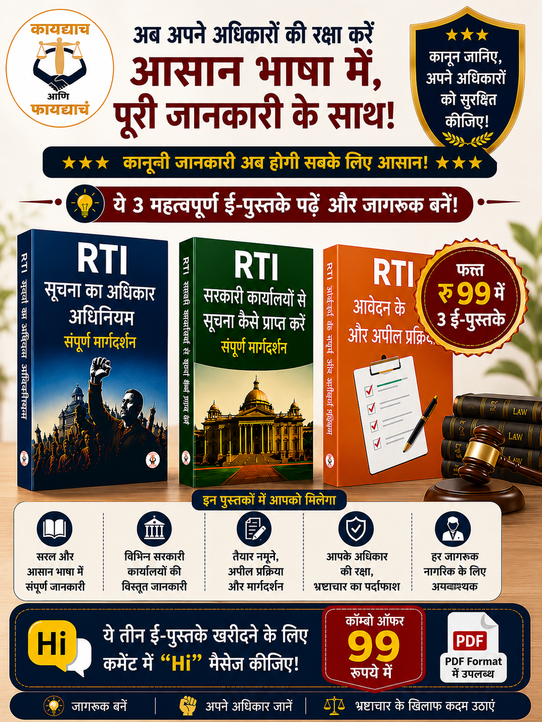 ब्रह्मास्त्र सूचना का अधिकार (RTI) अधिनियम 2005 आवेदन एवं अपील संपूर्ण गाइड - 6