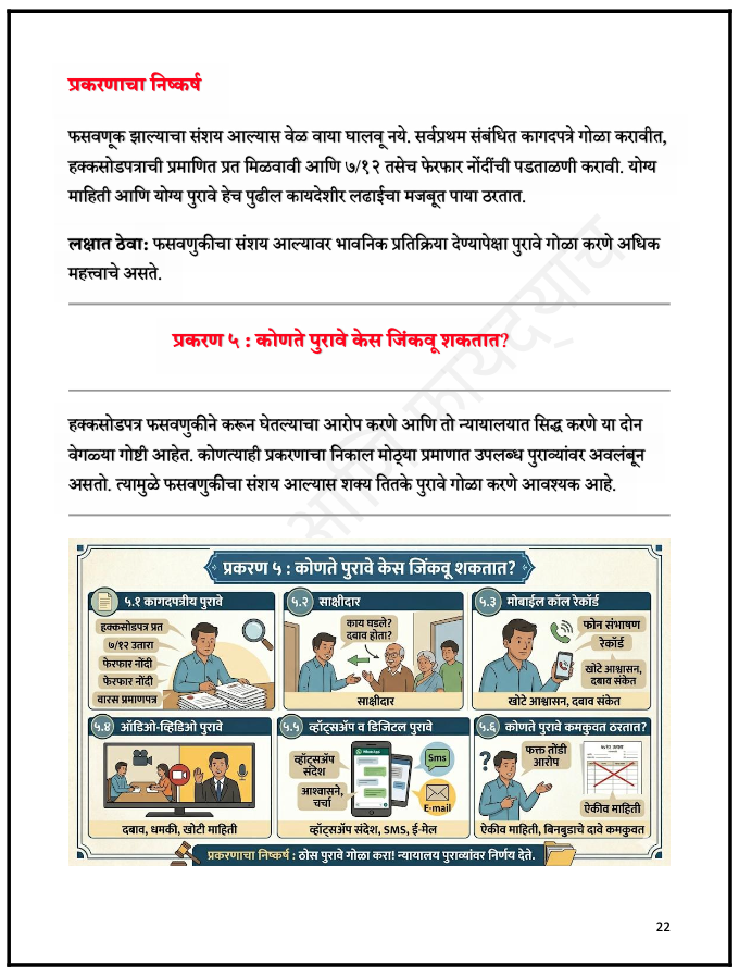 हक्कसोडपत्र : हिस्सा परत मिळविणे, फसवणूक आणि कायदेशीर उपाय - 4