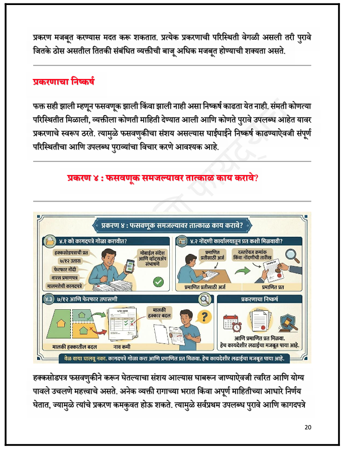 हक्कसोडपत्र : हिस्सा परत मिळविणे, फसवणूक आणि कायदेशीर उपाय - 3
